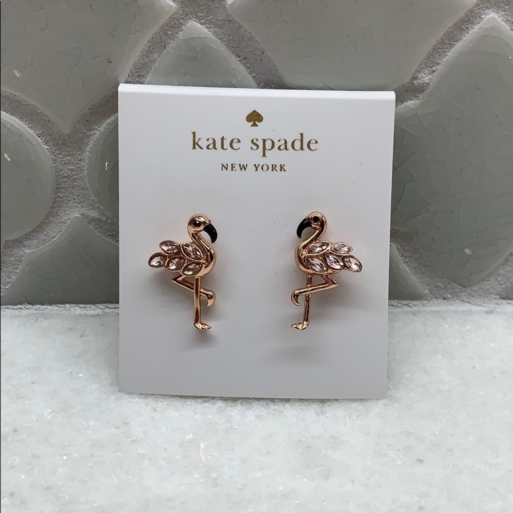 Kate Spade flamingo earrings